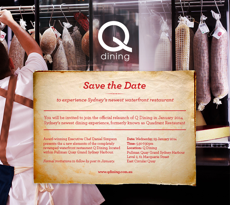 Q Dining Save the Date